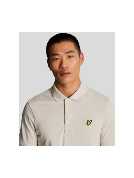 Koszulka polo Lyle & Scott beżowa