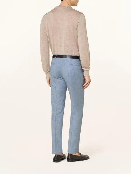Roy Robson Slim Fit Kalhoty light blue modré