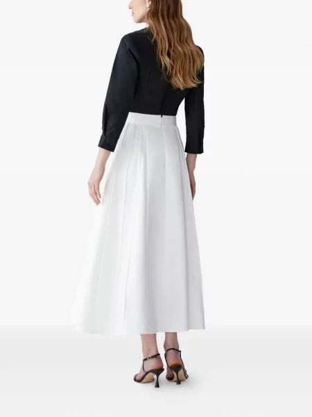 Cămașă Carolina Herrera cu broderie cu model floral negru