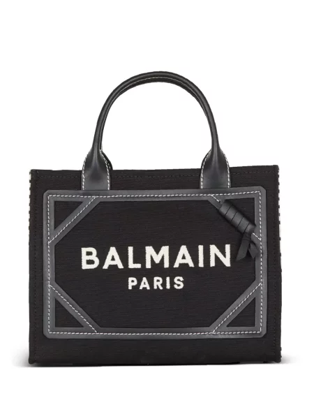Чанта Balmain бродирана черно