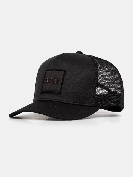 Czapka z daszkiem i naszywką z logo model ‘Elliot’ Boss Orange czarna