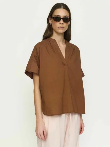 Soft Rebels Tricou SRGallia închis maro