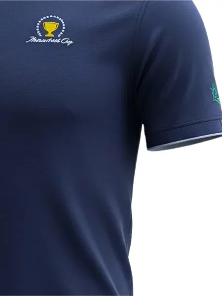 Tricou polo Oakley albastru