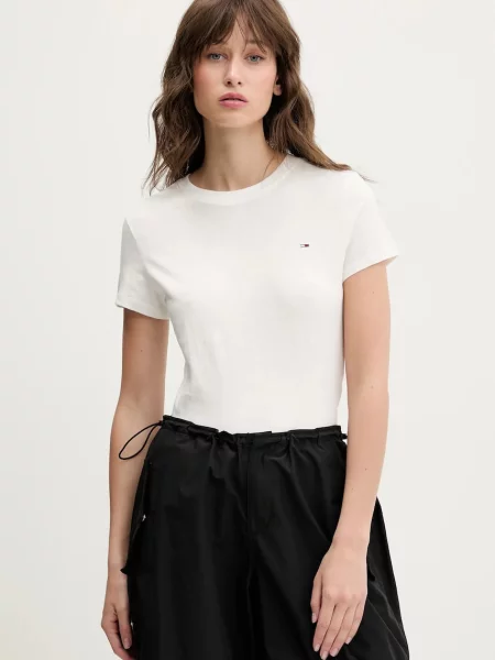 Tommy Jeans tričko bílé