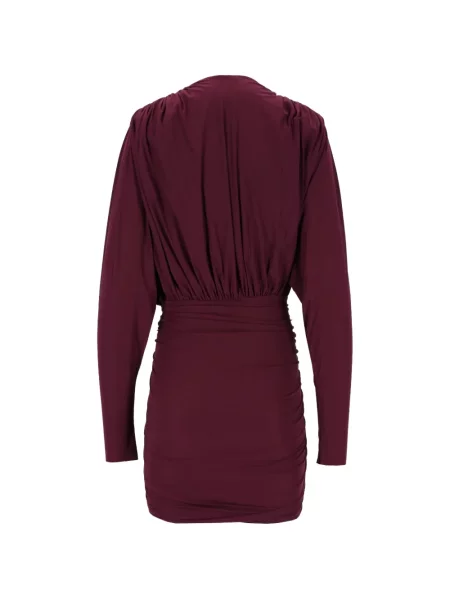 Rochie mini Amazuìn drapată roșu