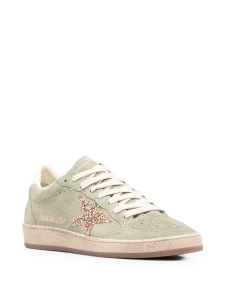Велурени маратонки Golden Goose Ball Star зелено