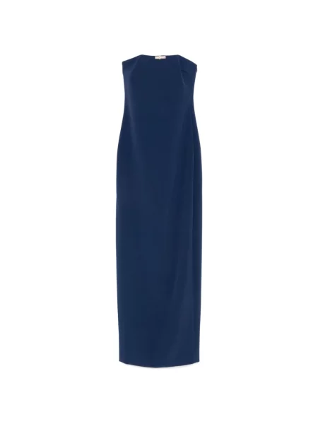 Elisabetta Franchi sukienka granatowy maxi prosta niebieska