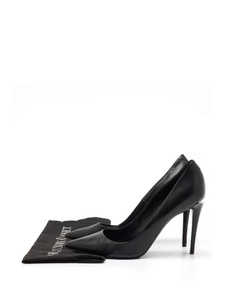 Bőr hegyes orrú körömcipő Alexander Wang fekete