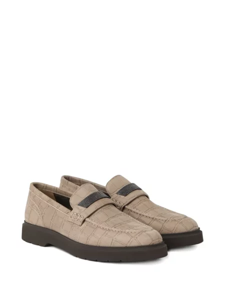 Pantofi loafer Brunello Cucinelli din piele