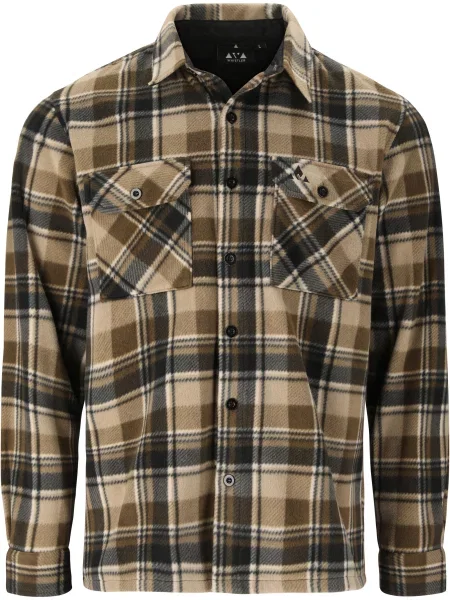 Koszula Whistler Astrali Checked Fleece brązowa