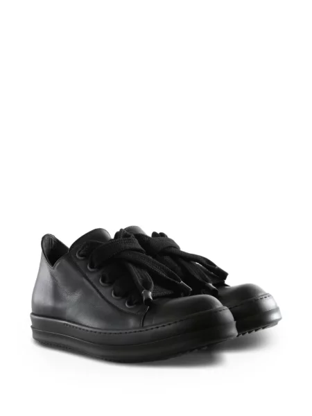 Кожени маратонки Rick Owens с връзки черно