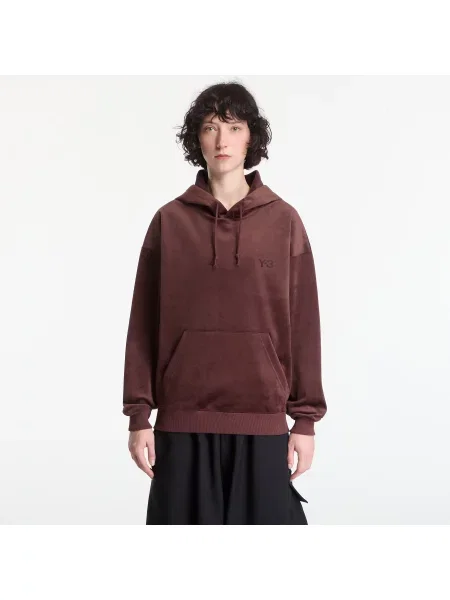 Bluza z kapturem Y-3 sztruksowa czerwona