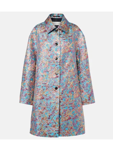 Palton Dries Van Noten albastru