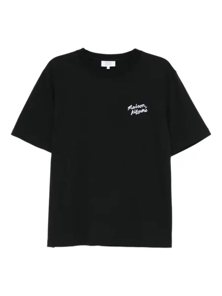 Haftowana koszulka Maison Kitsune czarna
