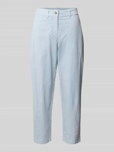 MAC spodnie chino Kobiety 34 niebieski