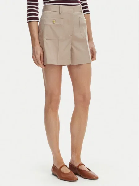 Šortky z materiálu Tommy Hilfiger béžové