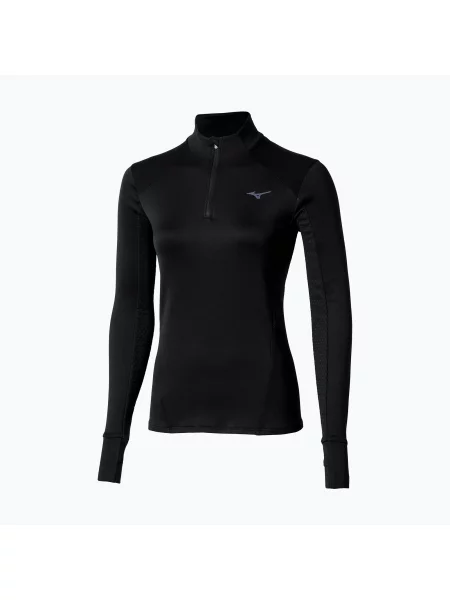 Bluza do biegania Mizuno Active Warm Half Zip czarna