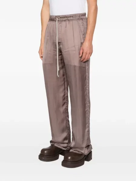 Pantaloni Rick Owens cu cordon gri
