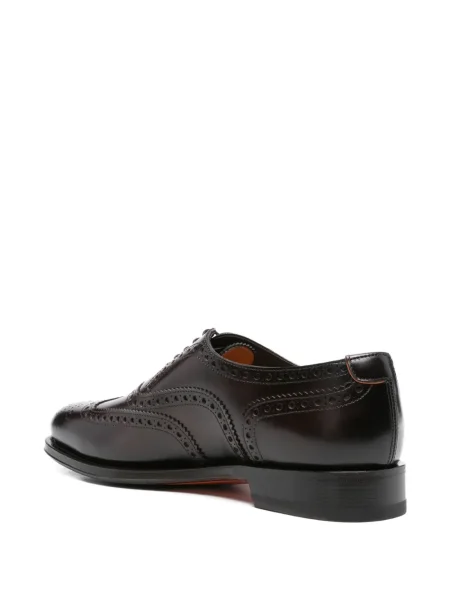 Brogues Santoni din piele negru