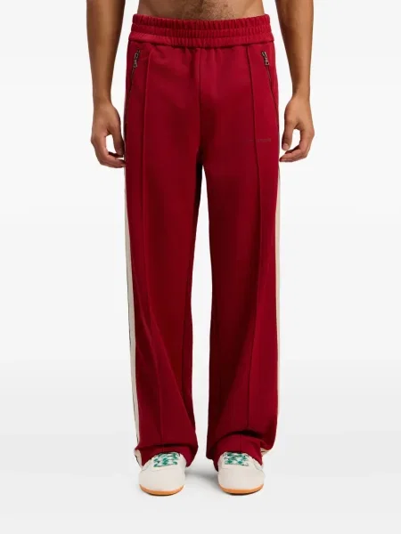 Pantaloni Palm Angels cu dungi roșu
