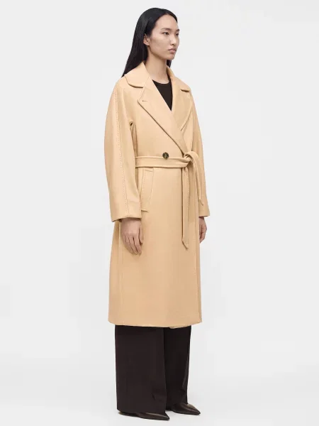 Weekend Max Mara Prechodný kabát DRESINA žltohnedá béžová
