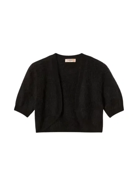 Dzianinowy sweter Twinset czarny