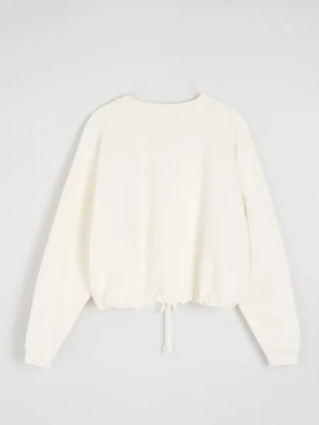 Світшот DIVERSE молочний бавовна/еластан