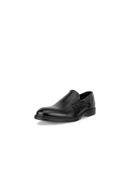 Skórzane loafersy Ecco Lisbon czarne