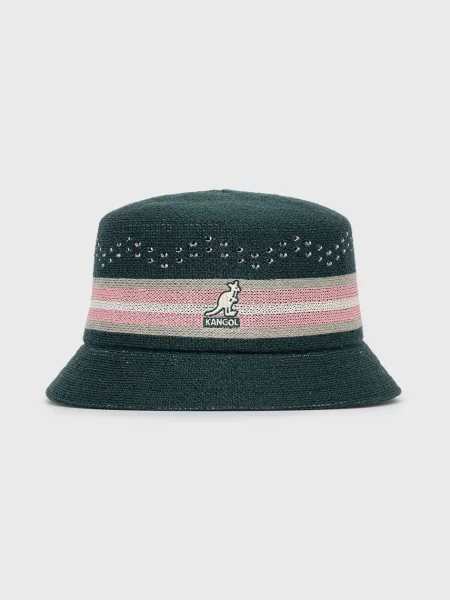 Kangol kapelusz z domieszką wełny z domieszką wełny zielony