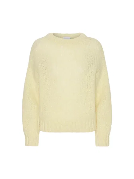 Sweter American Dreams wełniany żółty