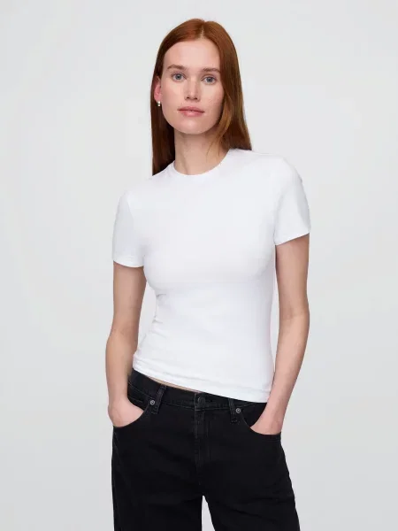 Scurt tricou Gap alb