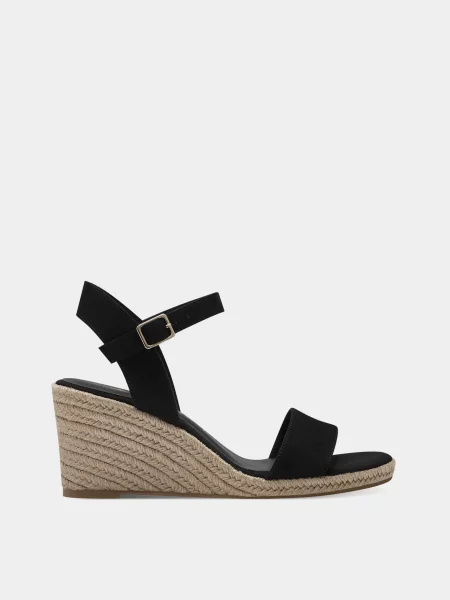 Tamaris Босоніжки Текстиль чорний