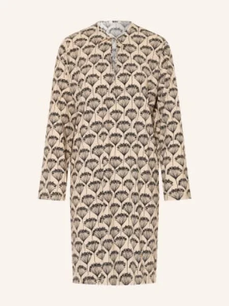 Siyu Sukienka Z Dżerseju beige czarna