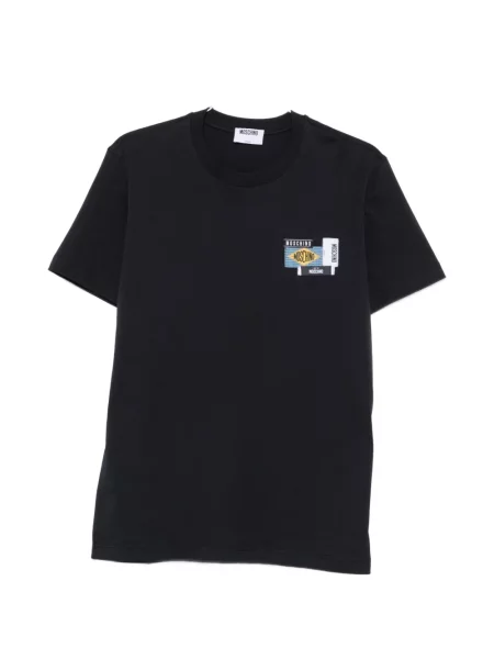 Tricou Moschino cu autograf albastru