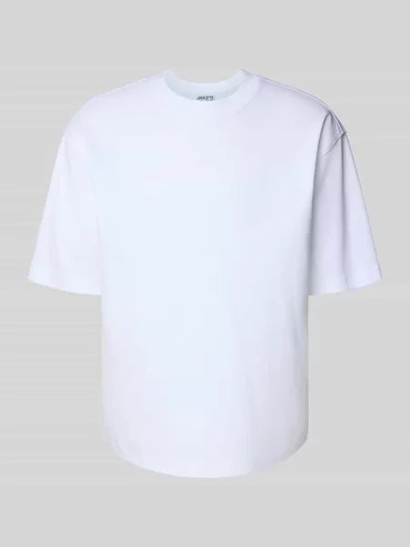 T-shirt o kroju relaxed fit z czystej bawełny Jake*s Studio Men biała