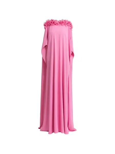 Maxi rochie maxi Gemy Maalouf cu model floral roz
