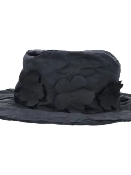 Căciulă Scha cu model floral cu aplicații negru
