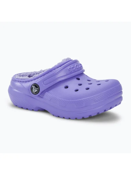 Gyerek papucs Crocs Classic Lined digital violet Classic Lined Clog Toddler lila