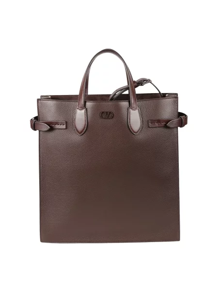Torba Valentino Garavani skórzana brązowa