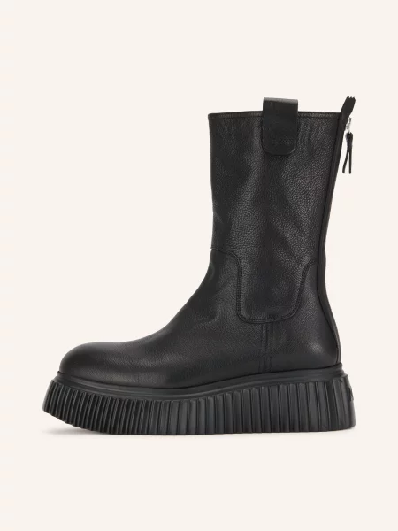 Agl Boots Na Platformě Milagros / stříbrná černá