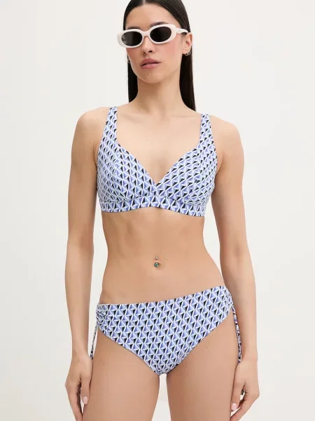 Max Mara Beachwear plavkové nohavičky dámske SIBILLA modrá