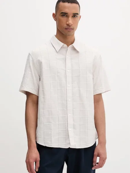 Calvin Klein Cămașă | Relaxed fit bej