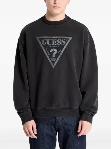 Hanorac Guess cu imagine negru