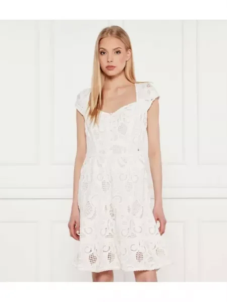 GUESS Rochie DOMITILLA alb