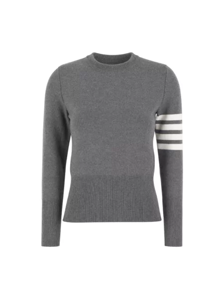 Sweter Thom Browne z wełny merino szary