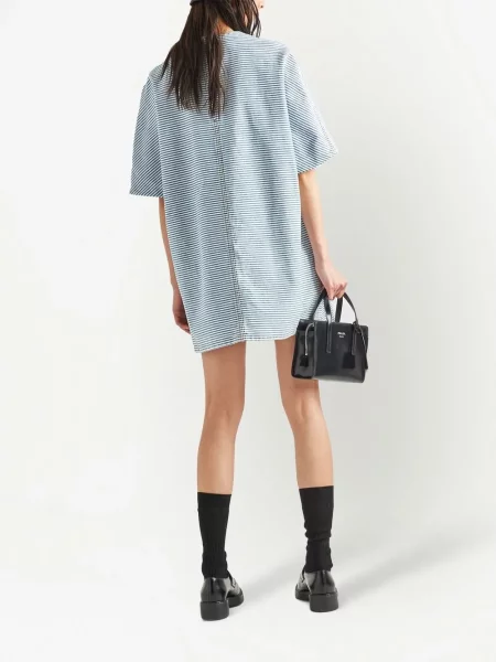 Scurt rochie din denim Prada albastru