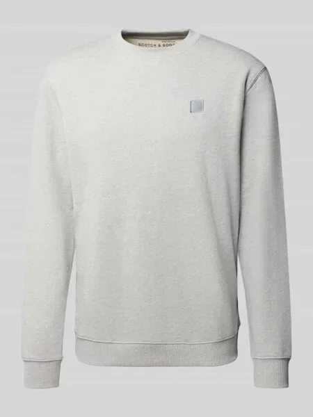 Bluza o kroju regular fit z czystej bawełny z naszywką z logo Scotch & Soda