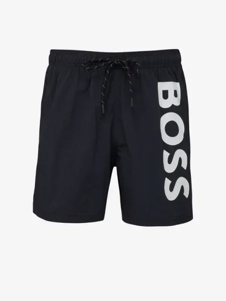 BOSS Плувни шорти Octopus черен