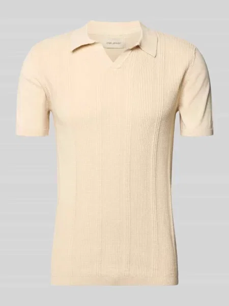 Koszulka polo o kroju slim fit z efektem dzianiny model ‘Baron’ Blend
