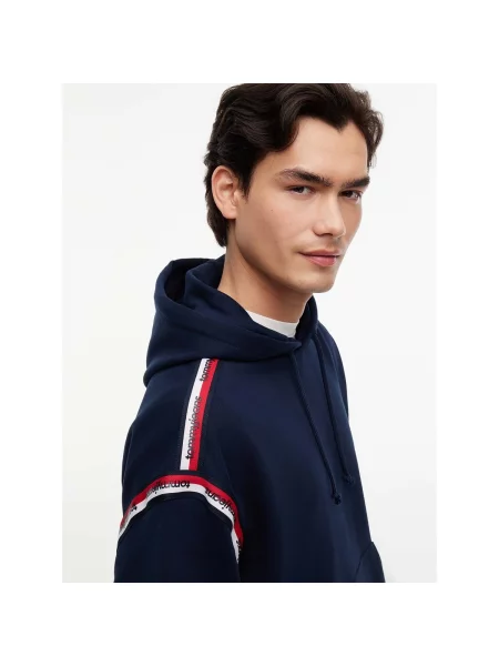 Mikina s kapucňou Tommy Hilfiger modrá